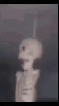 blurry skeleton screaming