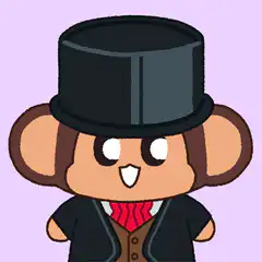 Monkey in top hat plays UNO reverse card