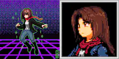 Pixel Art Girl Dancing
