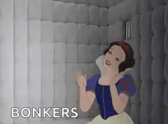 Snow Bonkers in padded cell