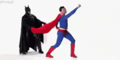 Batman slaps Superman