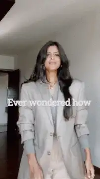Celebrity pushed up sleeves trick