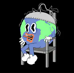 Earth in electric chair