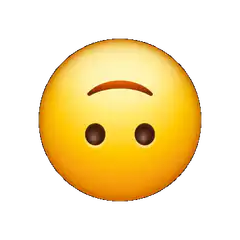 Confused emoji with another emoji peeking