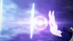 anime girl casts magic spell