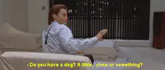 Tom Cruise asking about a dog