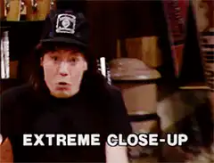 Extreme Close-Up Bill and Ted