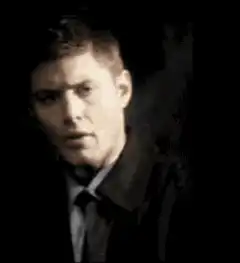 Dean Winchester shows FBI badge
