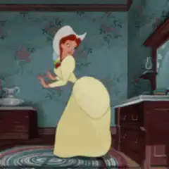 Belle dancing in her room
