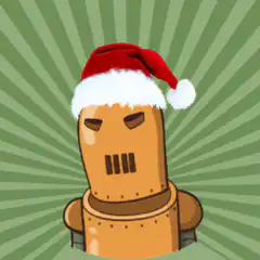 Robot in Santa Hat