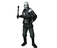 Bald man with bat spinning
