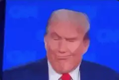 Donald Trump making funny faces