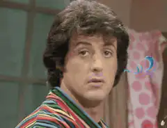 Sylvester Stallone confused face