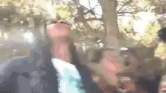 Group of people screaming in shock
