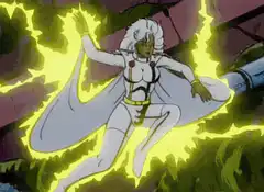Storm using her powers