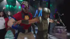 Peacemaker dancing with eagle