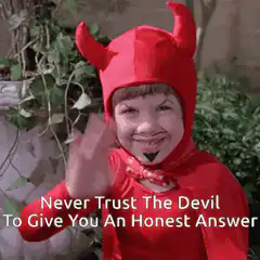 Devil Kid Waving