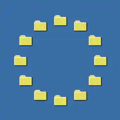 pixel art folder loading spinner