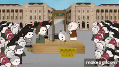 Panda in a basket being dunked