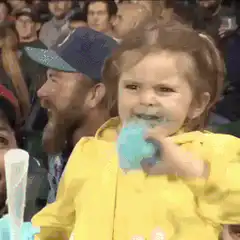 Blue Cotton Candy Girl