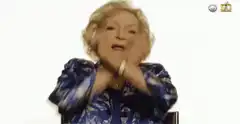 Older woman dabbing