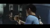 Spock pours himself a drink