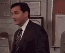 Michael Scott screaming NO