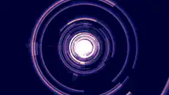 Purple and blue sci-fi tunnel loop