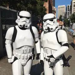 Two stormtroopers give thumbs up