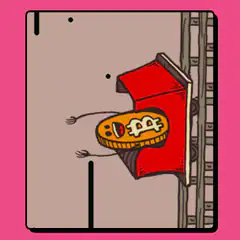Bitcoin coin in red car