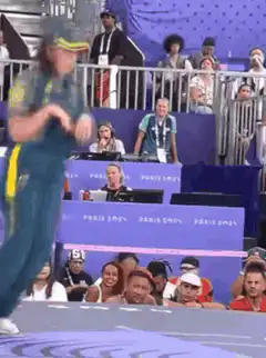 Australian athlete celebrates at Paris 2024