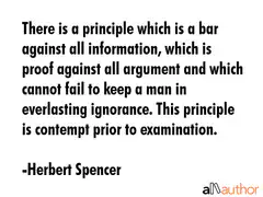 There is a principle which is a bar against all information