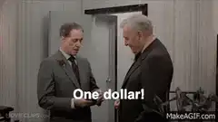 One dollar! scene