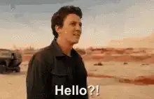 Martin Sheen Hello?! in the desert