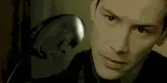 Neo and the bald boy with a spoon