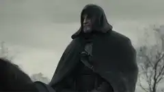 The Hound riding a horse