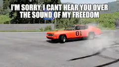 General Lee doing donuts