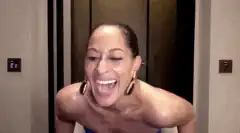 Tracee Ellis Ross laughing hysterically