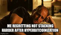 Man crying with money regretting not stacking