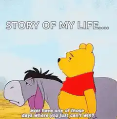 Winnie the Pooh and Eeyore sad meme
