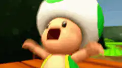 Toad screaming in 3D