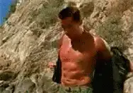 Arnold Schwarzenegger preparing grenades