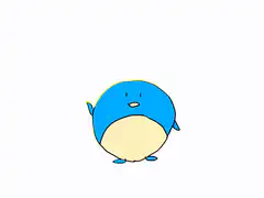 blue blob transforms into pink princess
