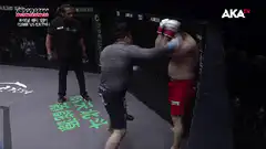 MMA fighter gets knocked out by a punch