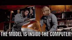 The model is inside the computer
