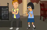 Gene Belcher dancing with Tina Belcher