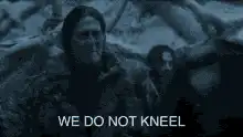 We Do Not Kneel Bend The Knee
