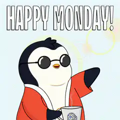 Cool Penguin Happy Monday