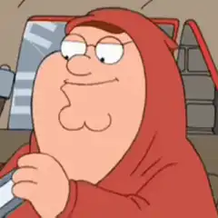 Peter Griffin eats chocolate bar