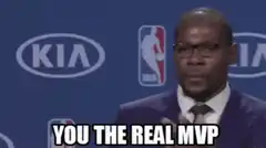 Kevin Durant clapping You The Real MVP
